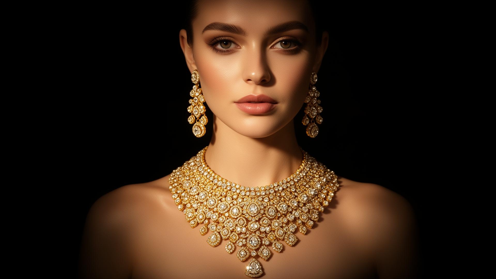 Smi Jewels signature diamond and gold set